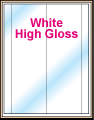 3.5" x 11"  RECTANGLE GLOSSY WHITE LABELS Thumbnail