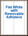3.5" x 11" RECTANGLE REMOVABLE WHITE LABELS Thumbnail