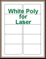3.5" x 2" RECTANGLE WHITE POLY LASER LABELS Thumbnail