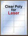 3.5" x 2" CLEAR LASER GLOSSY LABELS Thumbnail