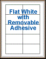 3.5" x 2" RECTANGLE REMOVABLE WHITE LABELS Thumbnail