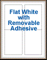 3.5" x 5" RECTANGLE REMOVABLE WHITE LABELS Thumbnail