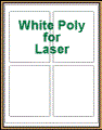 3.75" x 4.75" RECTANGLE WHITE POLY LASER LABELS Thumbnail