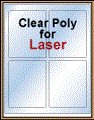 3.75" x 4.75" CLEAR LASER GLOSSY LABELS Thumbnail
