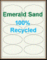 3.875" x 1.9375" OVAL EMERALD SAND LABELS Thumbnail