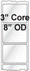 4" x 3" INKJET DOUBLE CAPACITY ROLL LABELS Thumbnail