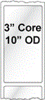 4" x 8" TRIPLE CAPACITY  INKJET ROLL LABELS Thumbnail