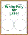 4" CIRCLE WHITE POLY LASER LABELS Thumbnail