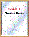 4" CIRCLE  WHITE SEMI-GLOSS for INKJET Thumbnail