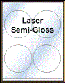 4" CIRCLE WHITE SEMI-GLOSS for LASER Thumbnail