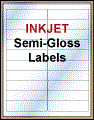 4" x 1" WHITE SEMI-GLOSS for INKJET Thumbnail