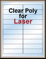 4" x 1" CLEAR LASER GLOSSY LABELS Thumbnail