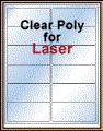 4" x 1.75" CLEAR LASER GLOSSY LABELS Thumbnail