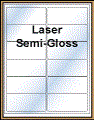 4" x 1.75" WHITE SEMI-GLOSS for LASER Thumbnail