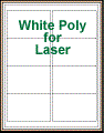 4" x 2.5" RECTANGLE WHITE POLY LASER LABELS Thumbnail