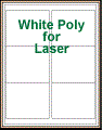 4" x 3" RECTANGLE WHITE POLY LASER LABELS Thumbnail
