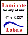 4" x 3.33" RECTANGLE CLEAR GLOSS LAMINATE Thumbnail