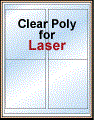 4" x 5" CLEAR LASER GLOSSY LABELS Thumbnail
