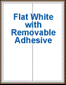 4.25" x 11" RECTANGLE REMOVABLE WHITE LABELS Thumbnail