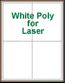 4.25" x 5.5" RECTANGLE WHITE POLY LASER LABELS Thumbnail