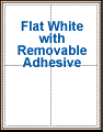 4.25" x  5.5" RECTANGLE REMOVABLE WHITE LABELS Thumbnail