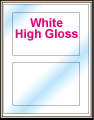 6.75" x 4.25" RECTANGLE GLOSSY WHITE LABELS Thumbnail