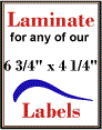 6.75" x 4.25"  RECTANGLE CLEAR GLOSS LAMINATE Thumbnail