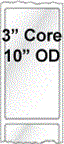 6" x 10" TRIPLE CAPACITY INKJET ROLL LABELS Thumbnail