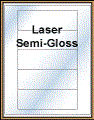 6" x 2" RECTANGLE WHITE SEMI-GLOSS for LASER Thumbnail