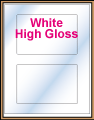 6" x 4" RECTANGLE GLOSSY WHITE LABELS Thumbnail