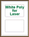 6" x 4" RECTANGLE WHITE POLY LASER LABELS Thumbnail