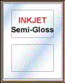 6" x 4" RECTANGLE  WHITE SEMI-GLOSS for INKJET Thumbnail