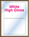 7" x 5" RECTANGLE GLOSSY WHITE LABELS Thumbnail