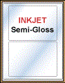 7" x 5" RECTANGLE  WHITE SEMI-GLOSS for INKJET Thumbnail