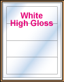 7.5" x 2.5" RECTANGLE GLOSSY WHITE LABELS Thumbnail