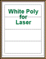 7.5" x 2.5" RECTANGLE WHITE POLY LASER LABELS Thumbnail