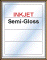 7.5" x 2.5" RECTANGLE  WHITE SEMI-GLOSS for INKJET Thumbnail