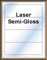 7.5" x 2.5" RECTANGLE WHITE SEMI-GLOSS for LASER Thumbnail