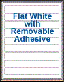 8" x 1" RECTANGLE REMOVABLE WHITE LABELS Thumbnail