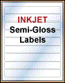 8" x 1" WHITE SEMI-GLOSS for INKJET Thumbnail