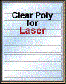 8" x 1"  CLEAR LASER GLOSSY LABELS Thumbnail