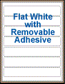 8" x 1.3125" RECTANGLE REMOVABLE WHITE LABELS Thumbnail