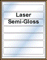 8" x 1.4375" WHITE SEMI-GLOSS for LASER Thumbnail