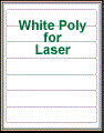 8" x 1.4375" RECTANGLE WHITE POLY LASER LABELS Thumbnail
