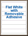 8" x 1.4375" RECTANGLE REMOVABLE WHITE LABELS Thumbnail