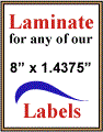 8" x 1.4375" CLEAR GLOSS LAMINATE Thumbnail