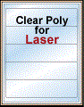8" x 2" CLEAR LASER GLOSSY LABELS Thumbnail