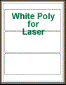 8" x 3" RECTANGLE WHITE POLY LASER LABELS Thumbnail