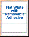 8" x 3" RECTANGLE REMOVABLE WHITE LABELS Thumbnail