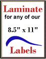 8.5" x 11"  RECTANGLE  CLEAR GLOSS LAMINATE Thumbnail